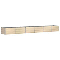 vidaXL Jardinière Blanc cassé 480 x 80 x 45 cm Acier