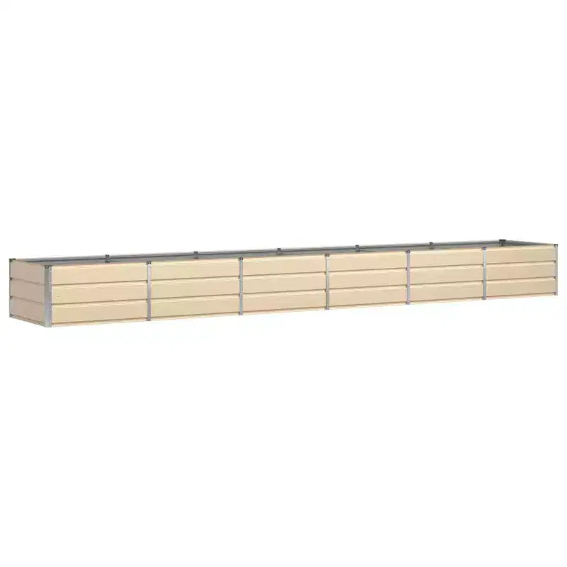 vidaXL Jardinière Blanc cassé 480 x 80 x 45 cm Acier