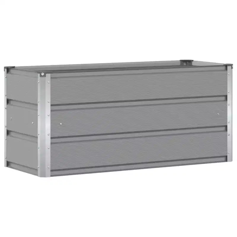 vidaXL Jardinière Gris clair 100 x 40 x 45 cm Acier