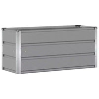 vidaXL Jardinière Gris clair 100 x 40 x 45 cm Acier