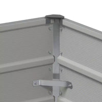 vidaXL Jardinière Gris clair 100 x 40 x 45 cm Acier