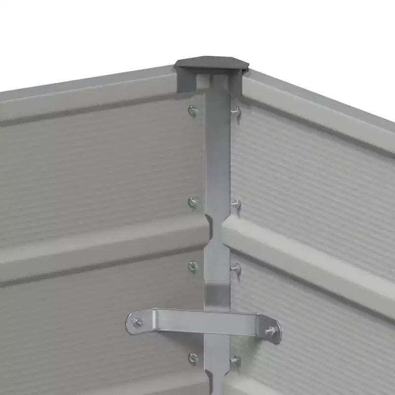vidaXL Jardinière Gris clair 100 x 40 x 45 cm Acier