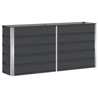 vidaXL Jardinière Anthracite 160 x 40 x 75 cm Acier