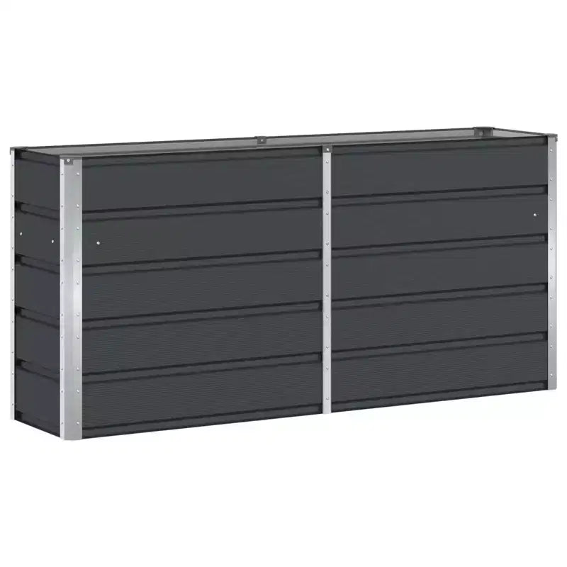 vidaXL Jardinière Anthracite 160 x 40 x 75 cm Acier