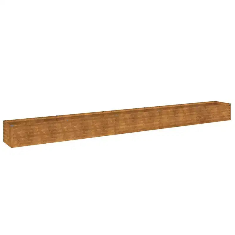 vidaXL Jardinière surélevée de jardin en acier Corten rouillé, grandes incrustations décoratives