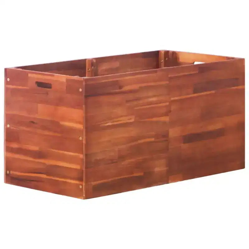 vidaXL Carre sureleve naturel en bois d'acacia 39,4 x 19,7 x 19,7 po