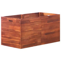 vidaXL Carre sureleve naturel en bois d'acacia 39,4 x 19,7 x 19,7 po