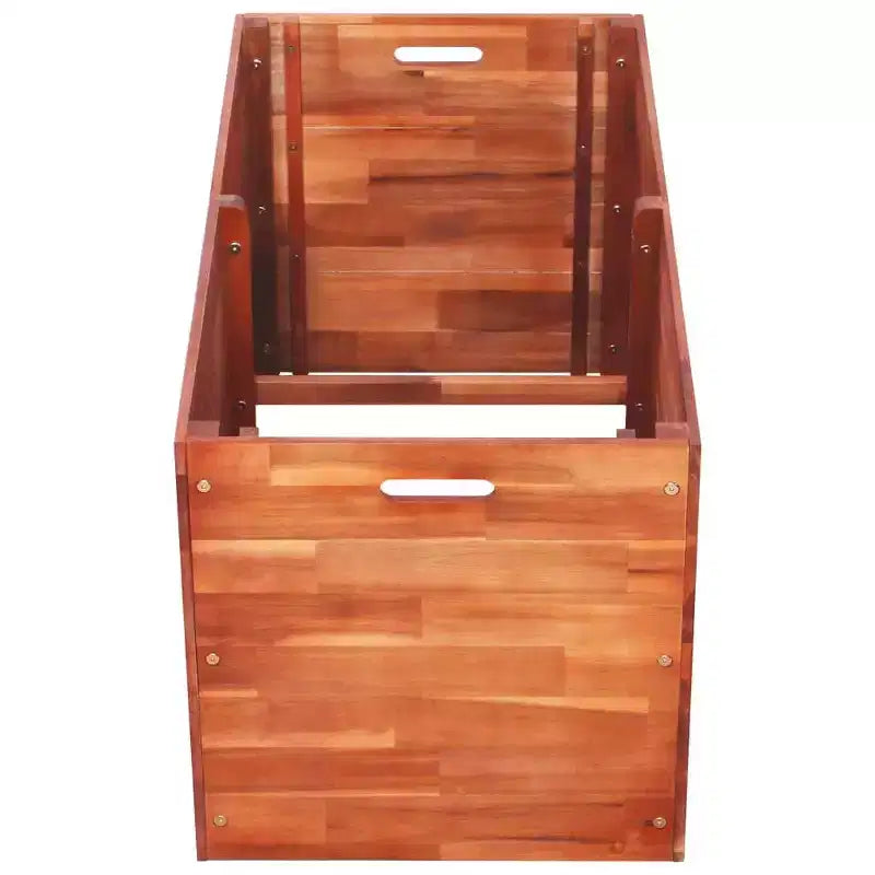 vidaXL Carre sureleve naturel en bois d'acacia 39,4 x 19,7 x 19,7 po