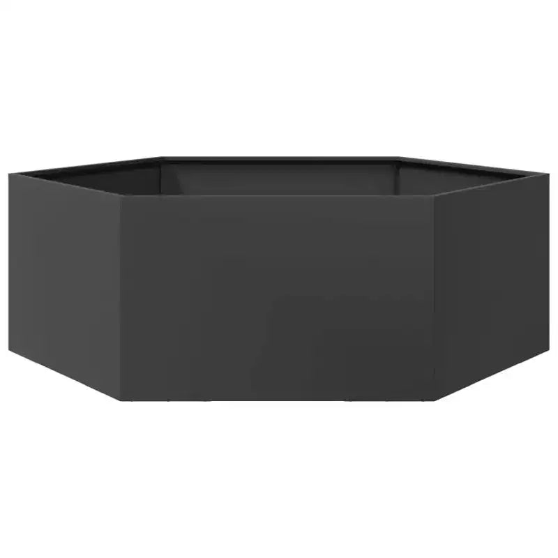 vidaXL Jardinière de jardin noir acier grande jardinière de jardin durable
