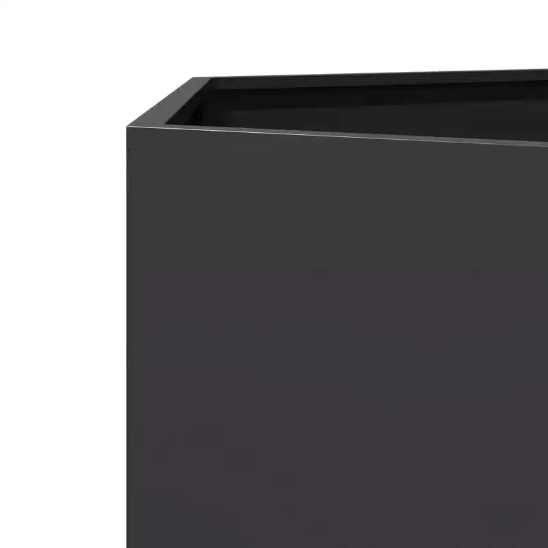 vidaXL Jardinière de jardin noir acier grande jardinière de jardin durable