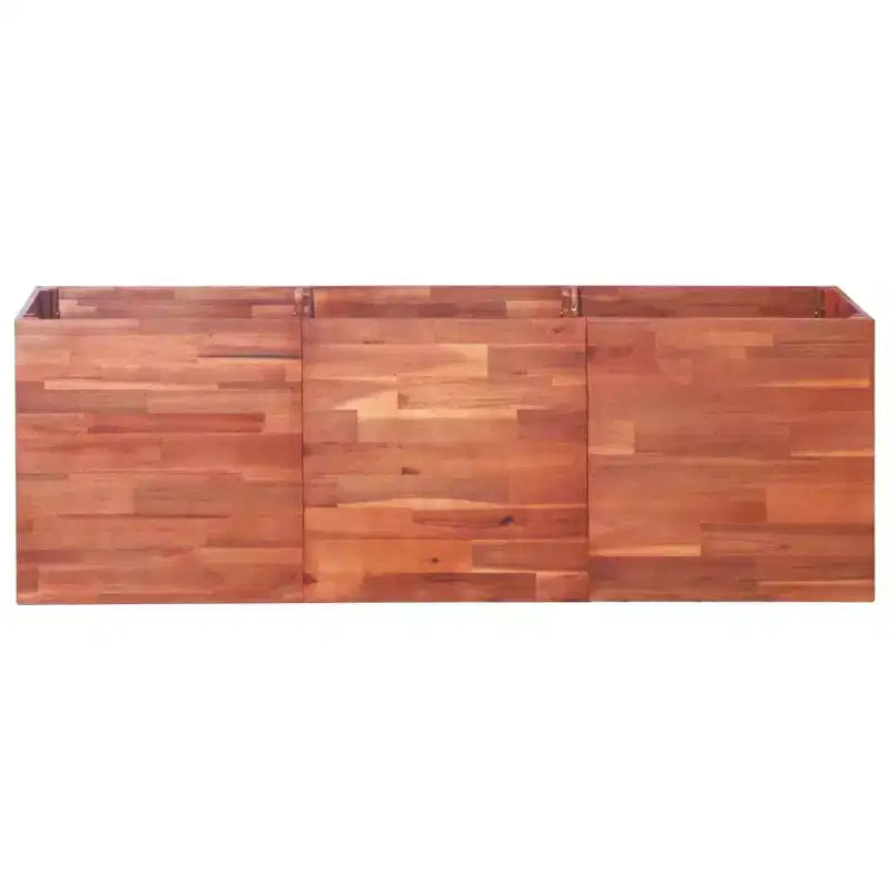 vidaXL Carre sureleve brun naturel en bois d'acacia massif, grand, durable