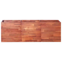 vidaXL Carre sureleve brun naturel en bois d'acacia massif, grand, durable