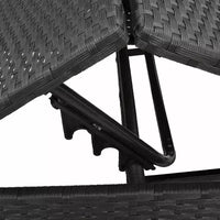 vidaXL Bain de soleil de patio en rotin PE, taille standard