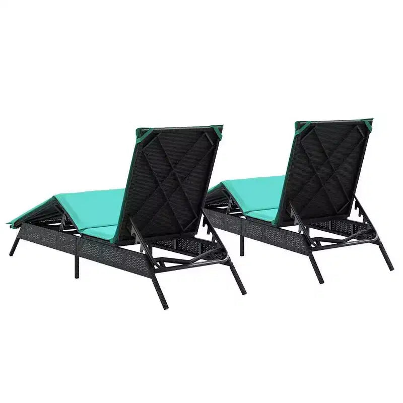 vidaXL Bain de soleil de patio en rotin PE, taille standard