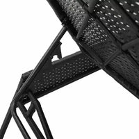 vidaXL Bain de soleil de patio en rotin PE, taille standard