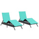 vidaXL Patio Sun Lounger Poly Rattan Standard Size