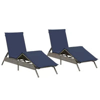 vidaXL Bain de soleil de patio en rotin PE, taille standard