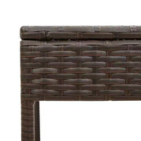 vidaXL Chaise longue de jardin en rotin PE avec housses amovibles extra longues