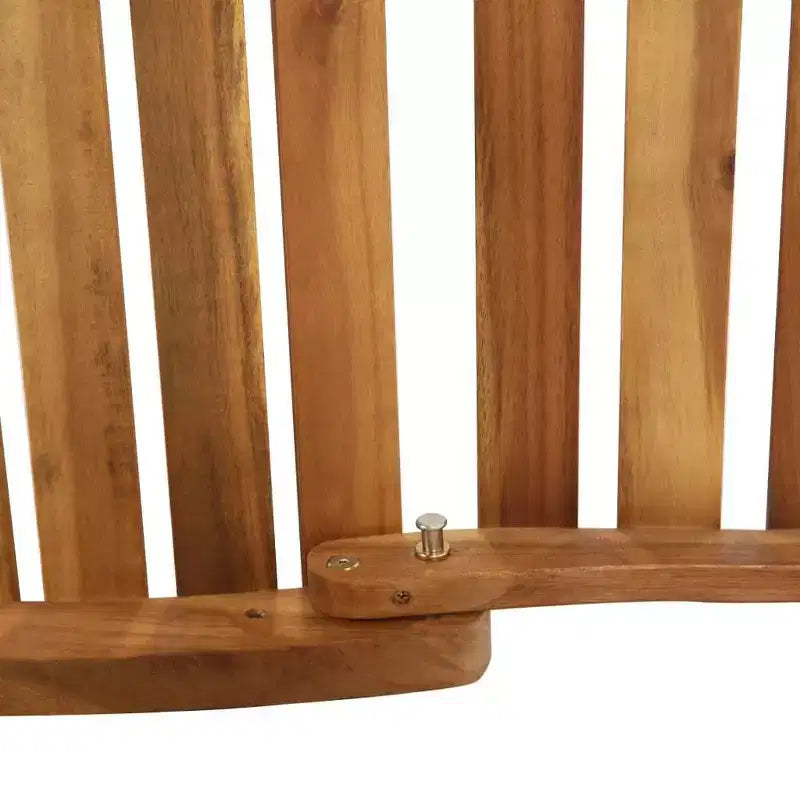 vidaXL Bain de soleil 21,65 x 72,44 x 25,20 po en bois d'acacia massif