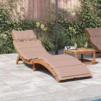 vidaXL Bain de soleil 21,65 x 72,44 x 25,20 po en bois d'acacia massif