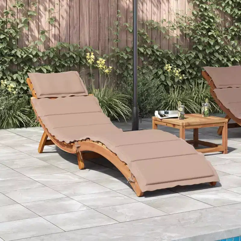 vidaXL Bain de soleil 21,65 x 72,44 x 25,20 po en bois d'acacia massif