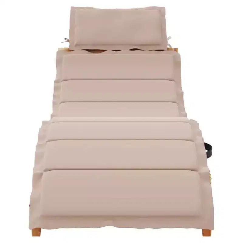 vidaXL Bain de soleil 21,65 x 72,44 x 25,20 po en bois d'acacia massif