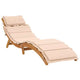 vidaXL Bain de soleil 21,65 x 72,44 x 25,20 po en bois d'acacia massif