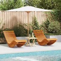 vidaXL Bain de soleil 2 pièces brun 60,63 x 23,62 x 29,13 po en bois d'acacia massif