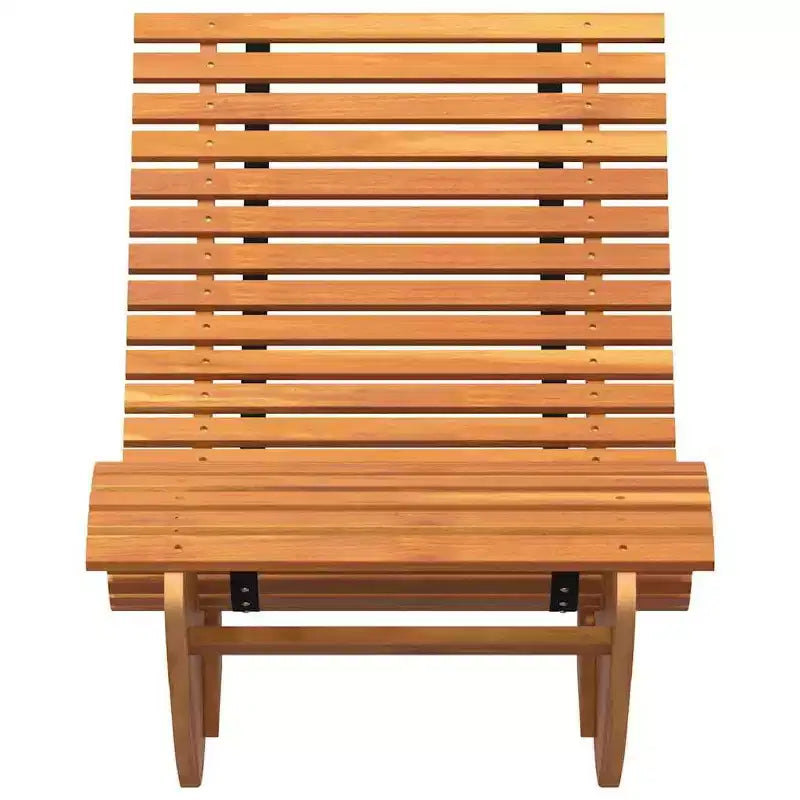 vidaXL Bain de soleil 2 pièces brun 60,63 x 23,62 x 29,13 po en bois d'acacia massif