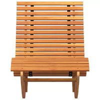 vidaXL Bain de soleil 2 pièces brun 60,63 x 23,62 x 29,13 po en bois d'acacia massif