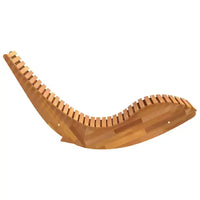 vidaXL Bain de soleil 2 pièces brun 60,63 x 23,62 x 29,13 po en bois d'acacia massif