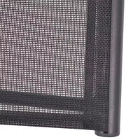 vidaXL Bain de soleil noir en aluminium avec accoudoirs réglables