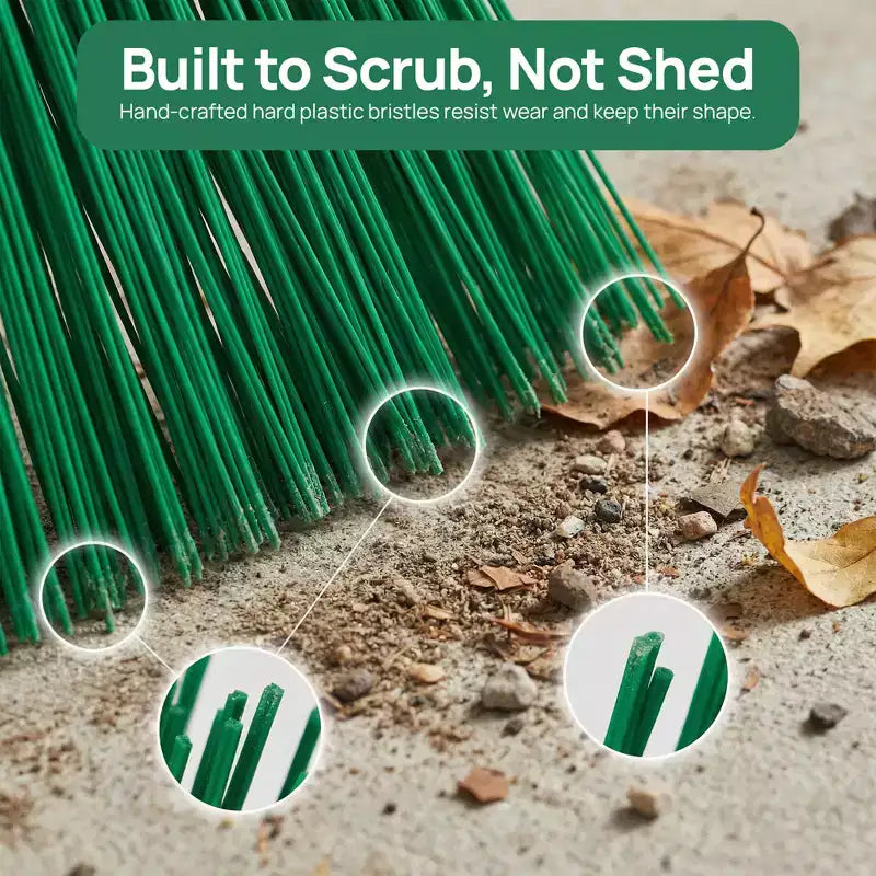Balai à feuilles de jardin à long manche extensible, outil de nettoyage pour feuilles, herbe et debris pour pelouse et allee