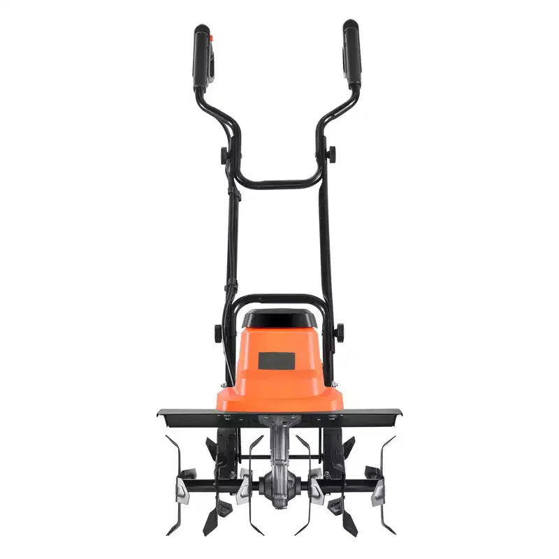 Motoculteur électrique filaire VEVOR, largeur de travail de 45,7 cm, motoculteur de jardin de 13,5 A, cultivateur avec dents en acier et poignée pliable, orange et noir