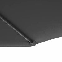 Parasol de patio cantilever inclinable deporte 10', materiau resistant aux UV et à l'eau, avec base en croix (poids non inclus)