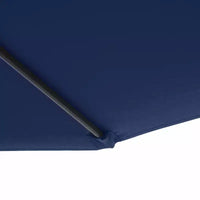 Parasol de patio cantilever inclinable deporte 10', materiau resistant aux UV et à l'eau, avec base en croix (poids non inclus)
