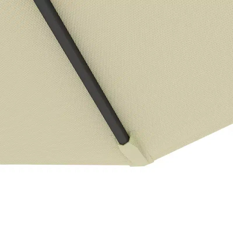 Parasol déporté inclinable de 3 m avec matériau résistant aux UV et à l'eau et base en croix (poids non inclus)