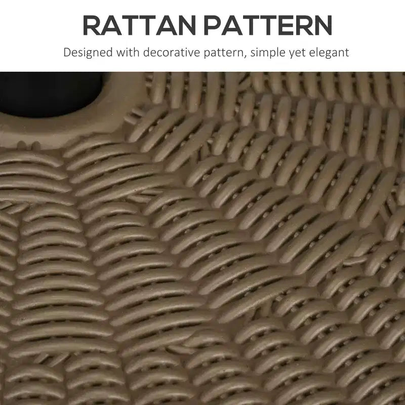 Pied de parasol pour mâts de 1,5 ou 2, base de parasol ronde à remplir pour l'extérieur, la pelouse, la terrasse.
