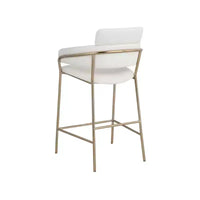 Meridian Furniture, Tabouret de comptoir en velours Yara