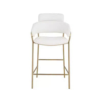 Meridian Furniture, Tabouret de comptoir en velours Yara