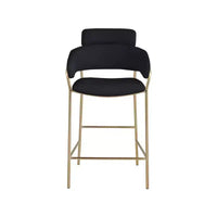 Meridian Furniture, Tabouret de comptoir en velours Yara