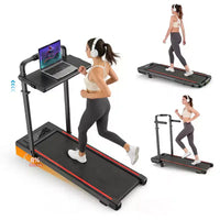 Tapis de course incliné à 15 % Sailvan, pliable, pour bureau, avec table réglable, capacité de 204 kg pour bureau à domicile
