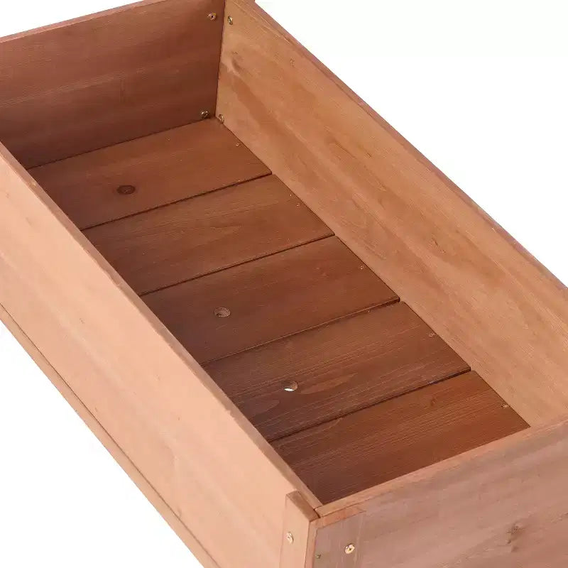 Jardin potager surélevé de 101,6 x 50,8 x 78,7 cm avec pieds, bac de plantation surélevé en bois massif pour légumes, herbes aromatiques et fleurs, montage facile