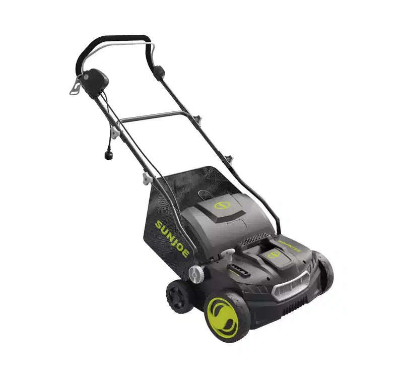 Scarificateur et aérateur électrique Sun Joe AJ808E reconditionné | Avec sac de ramassage | 38 cm | 15 A (Remis à neuf)