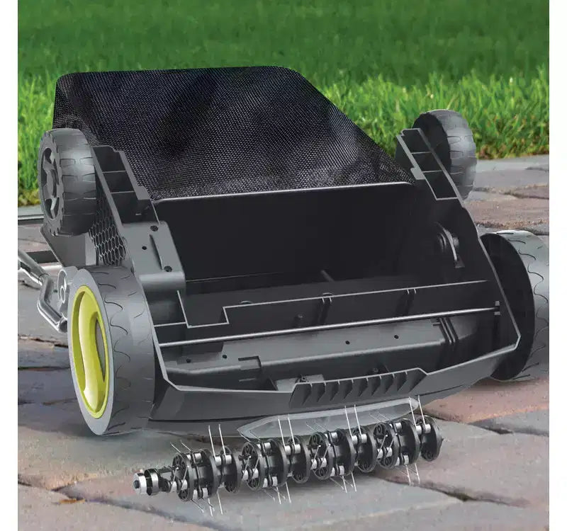Scarificateur et aérateur électrique Sun Joe AJ808E reconditionné | Avec sac de ramassage | 38 cm | 15 A (Remis à neuf)