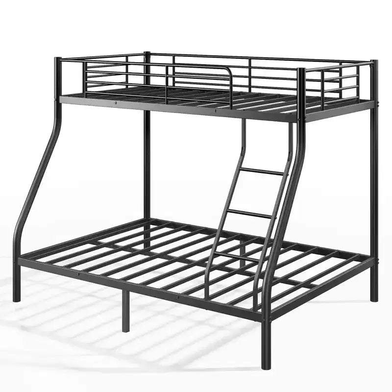 GDFStudio Nikolai lit superposé moderne en métal Twin sur Full avec design à échelle