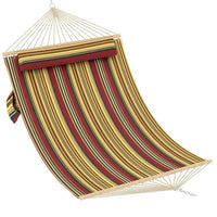 Hamac matelassé double de 3,65 m avec barre d'écartement - Hamac d'extérieur pour 2 personnes (capacité 204 kg) - Pour terrasse, jardin et piscine