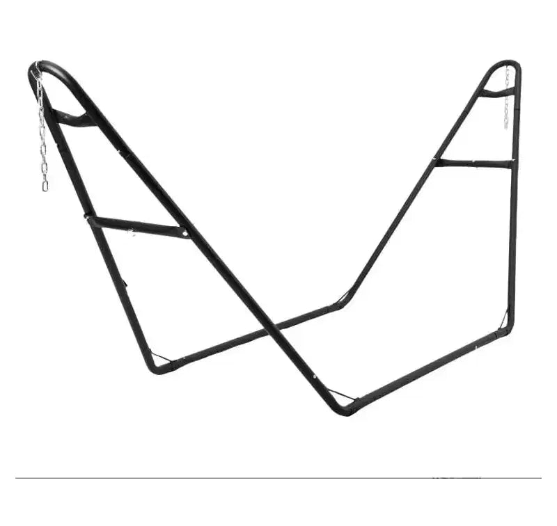 Support de hamac reglable robuste - cadre en acier portable 9-14 pi pour 2 personnes (noir, capacite 550 lb) - pour patio, balcon et arrière-cour