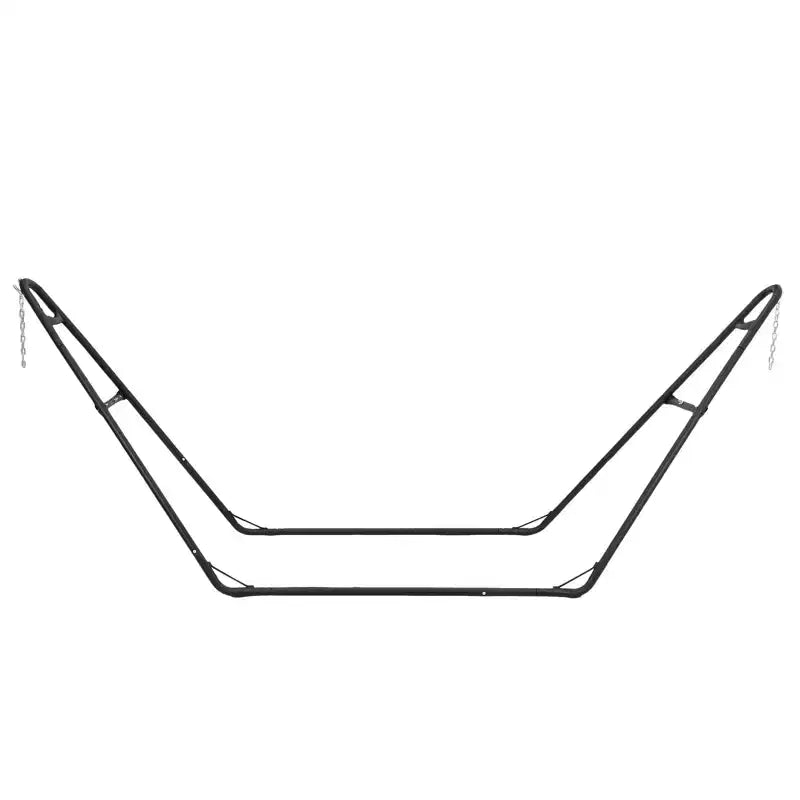 Support de hamac reglable robuste - cadre en acier portable 9-14 pi pour 2 personnes (noir, capacite 550 lb) - pour patio, balcon et arrière-cour