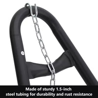 Support de hamac reglable robuste - cadre en acier portable 9-14 pi pour 2 personnes (noir, capacite 550 lb) - pour patio, balcon et arrière-cour